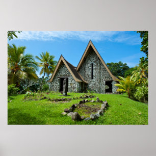 Poster Église en pierre de l'île de Kwato