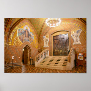Poster Eglise Matthias Vestibule, Budapest, Hongrie