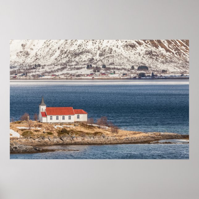 Poster Église norvégienne Lofoten (Devant)