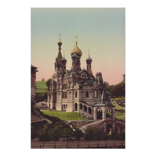 Poster Église orthodoxe russe à Moscou
