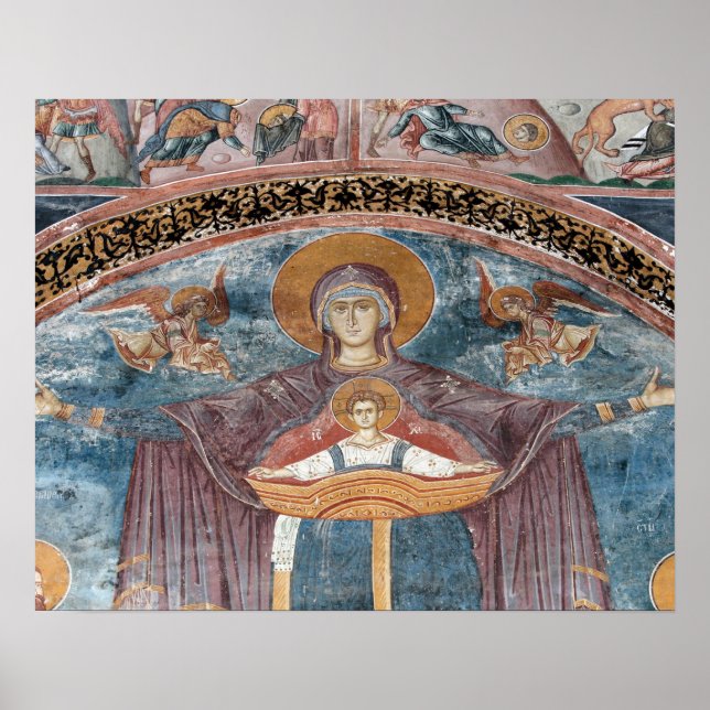 Poster Eglise orthodoxe serbe et site de l'UNESCO, 2 (Devant)