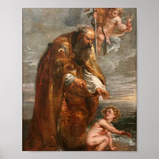Poster Église Saint-Augustine By Peter Paul Rubens (Devant)