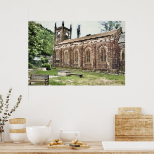 Poster Église Sainte-Marie, Luddenden