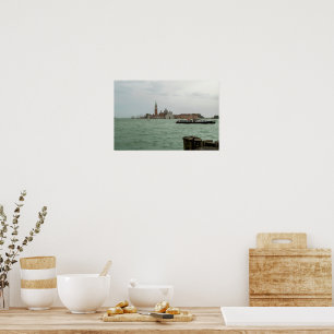 Poster Église San Giorgio Maggiore & Lagune de Venise