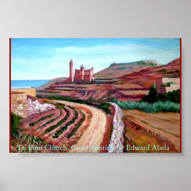 Poster Église Ta'Pinu, Gozo (Devant)