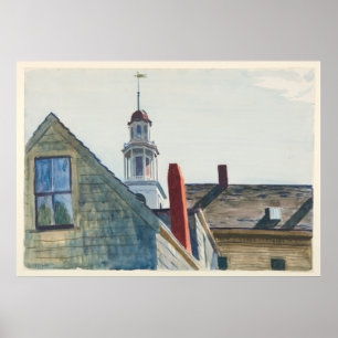Poster Église universelle Edward Hopper