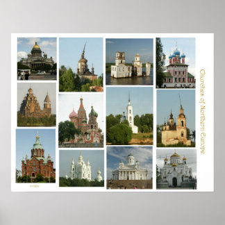 Poster Eglises
