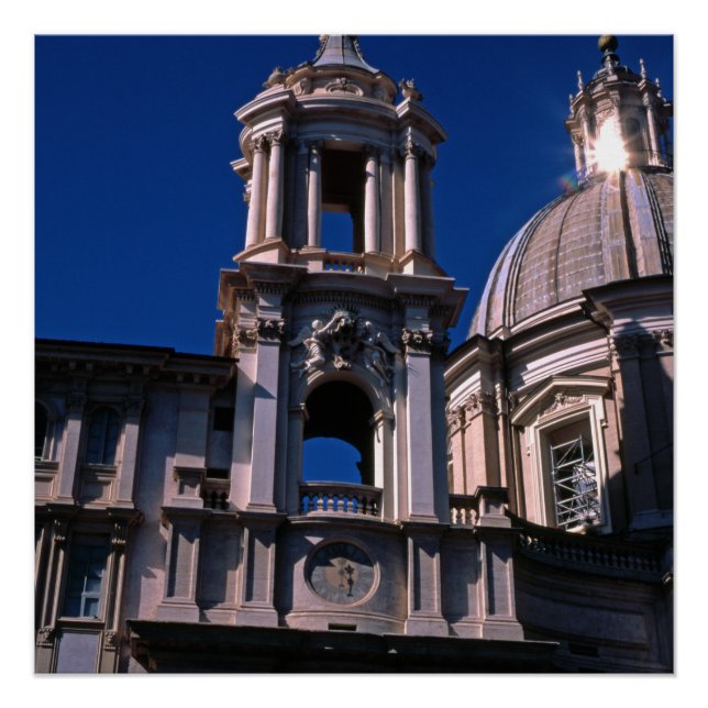 Poster Eglises Rome Italie (Devant)