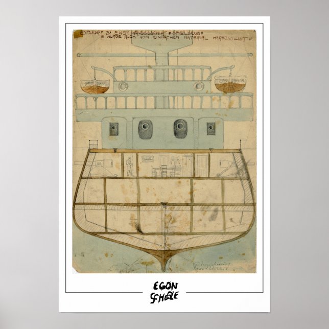 Poster Egon Schiele Art #598-2 (Devant)