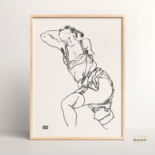 Poster Egon Schiele Femme Recapitulatif Art Imprimer Vint