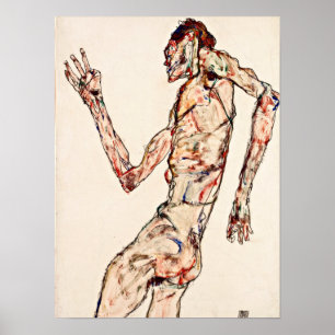 Poster Egon Schiele - le danseur