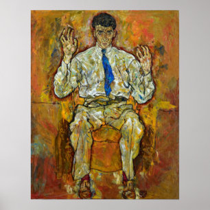 Poster Egon Schiele Portrait de Paris von Gütersloh