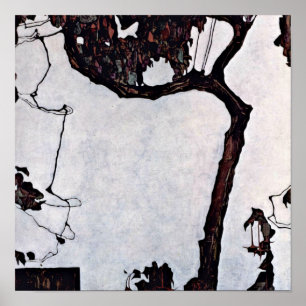 Poster Egon Schiele - prunier