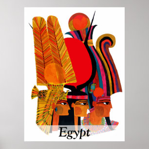 Poster Égypte, Art Traditionnel, Voyage Vintage
