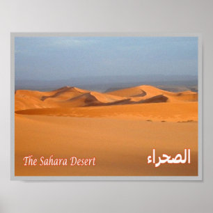 Poster Égypte - mer Rouge - désert du Sahara -
