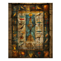 Égypte Pharaon Mur Mosaïque Art