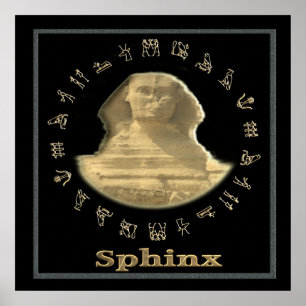 poster égyptien Sphinx