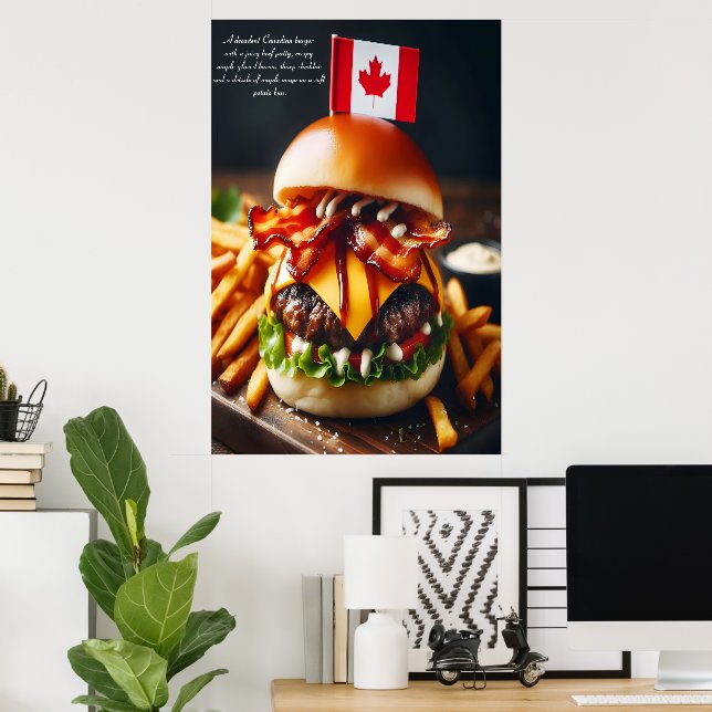 Poster Eh Équipe Mange : Maple Bacon Magic 24x36 (Bureau à domicile)