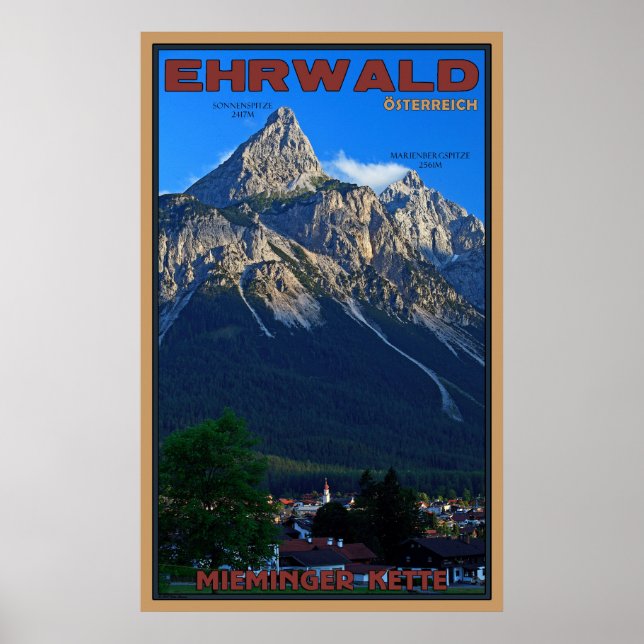 Poster Ehrwald, Autriche (Devant)