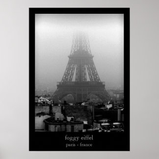 Poster eiffel brun