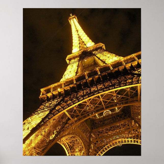 Poster Eiffel illuminé (Devant)