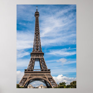Poster eiffel tower in paris, the city of love