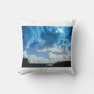 Poster eines Londoner Sky Kissen