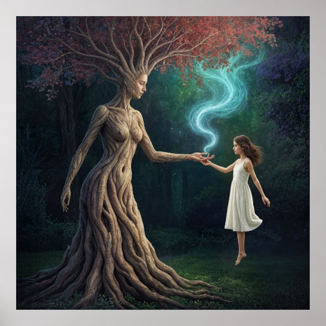 Poster "Eirene’s Woodland Crossing” – A Surreal Reality (Devant)