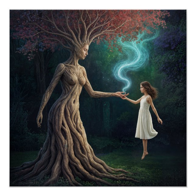 Poster "Eirene’s Woodland Crossing” – A Surreal Reality (Devant)