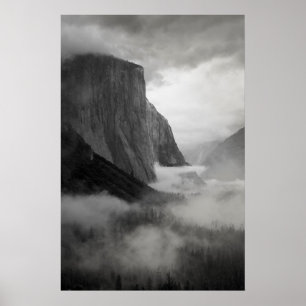 Poster El Capitan avec un brumeux