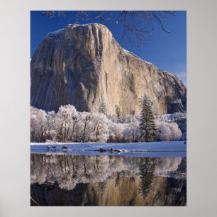 Poster El Capitan se reflète dans la rivière Merced en 2