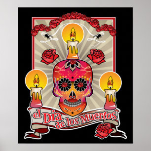 Poster El Dia De Los Muertos - Jour des Morts