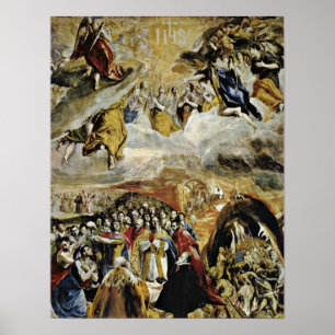 Poster El Greco - allégorie de la victoire à Lepanto