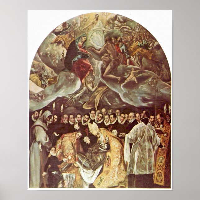 Poster El Greco - Enterrement du comte d'Orgaz (Devant)