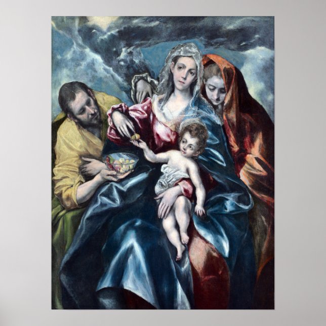 Poster El Greco La Sainte Famille avec Marie Magdalen (Devant)