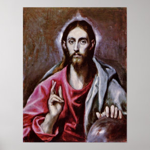 Poster El Greco - le sauveur du monde