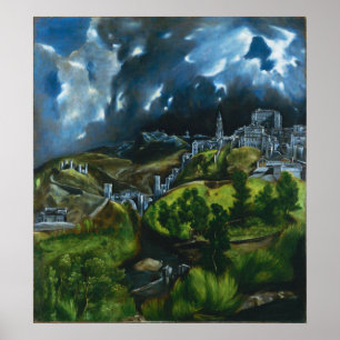Poster El Greco Vue de l'affiche de Toledo