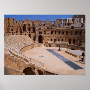 Poster El Jem Ancien Colisée Amphithéâtre Tunisie