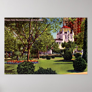 Poster El Paso, Texas Plaza 1940