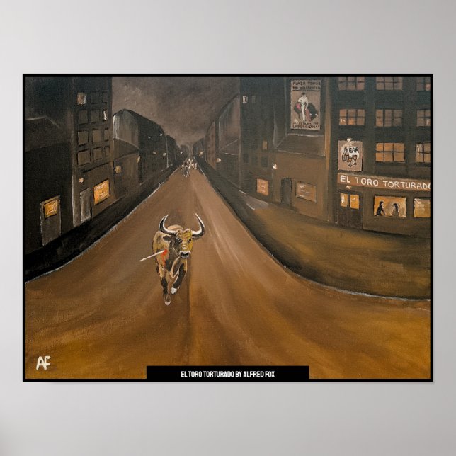 Poster El Toro Torturado Peinture d'Alfred Fox (Devant)