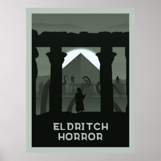 Poster Eldritch Horror Board Jeu minimaliste Voyage St