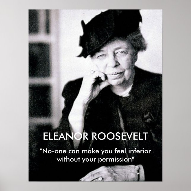 Poster Eleanor Roosevelt "Personne ne peut vous faire sen (Devant)