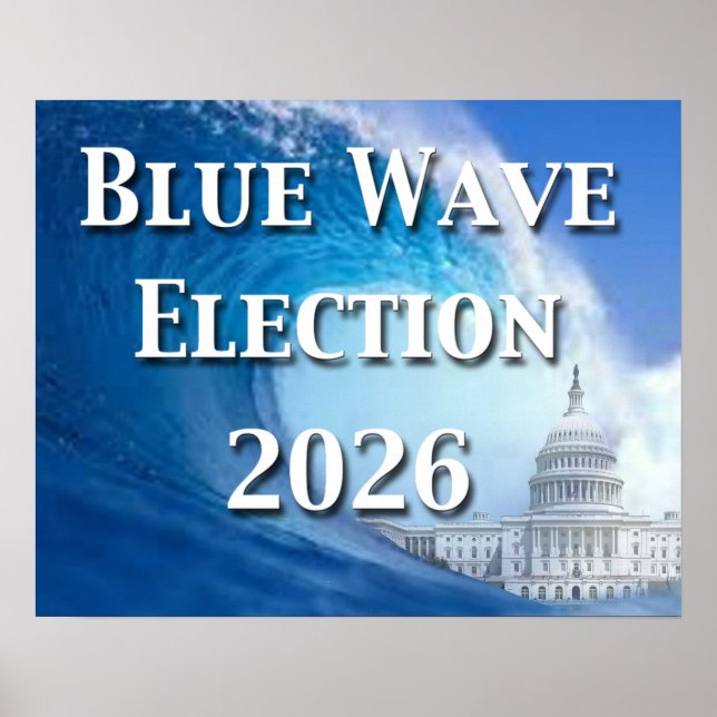 Poster Élection de la vague bleue 2026 (Devant)