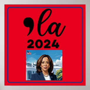 Poster Election Kamala Harris 2024 Funny Anti Trump