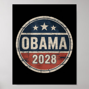 Poster Élection patriotique Vintage d'Obama en 2028