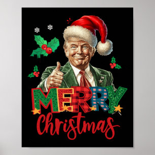 Poster Élection Trump 2024 Joyeux Noël drôle T