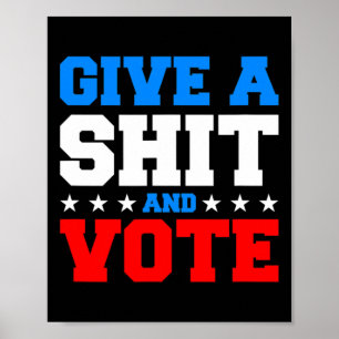 Poster Élections Drôle - Donner Un Vote Et Voter