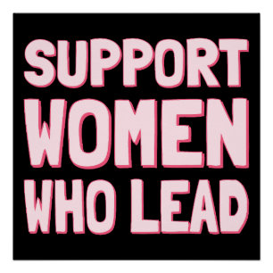 Poster Élections féministes - Appuyer les femmes qui diri
