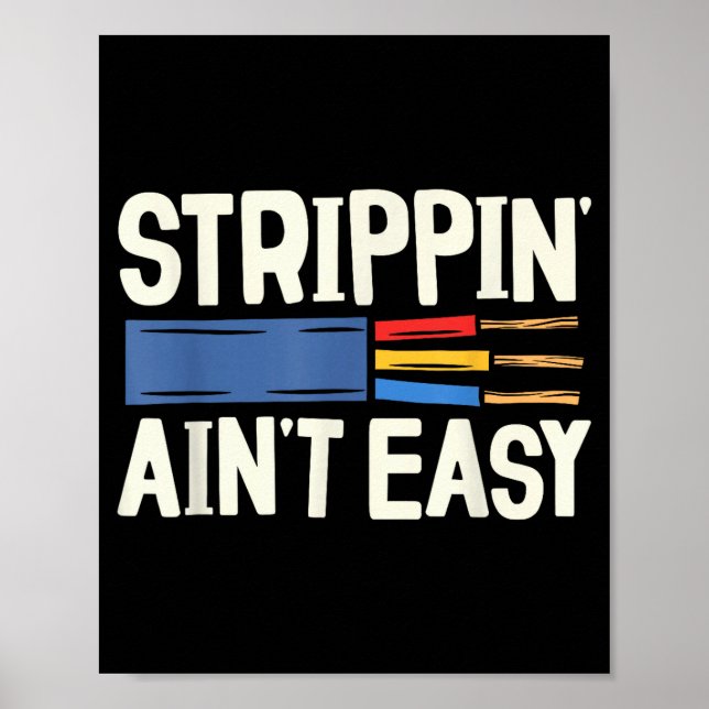 Poster Electrician N Ain't Easy Dad Grandpa Papa Fathers  (Devant)