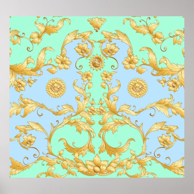 Poster Élégance de la Renaissance baroque Rococo (Devant)